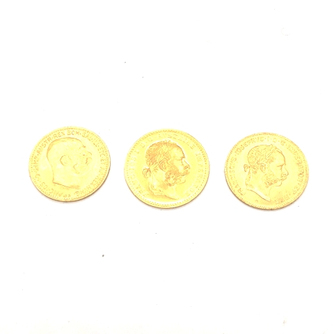 オーストリア金貨３枚