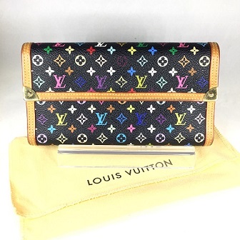 LOUIS VUITTON モノグラム マルチカラー ポルトトレゾール・インターナショナル