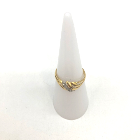 K18 pt900 コンビリング