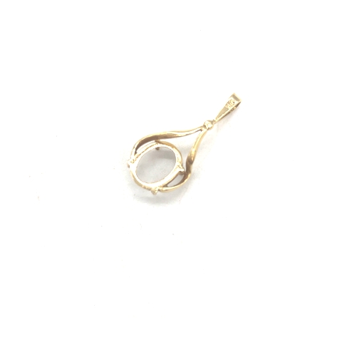 14K ペンダントトップ金枠