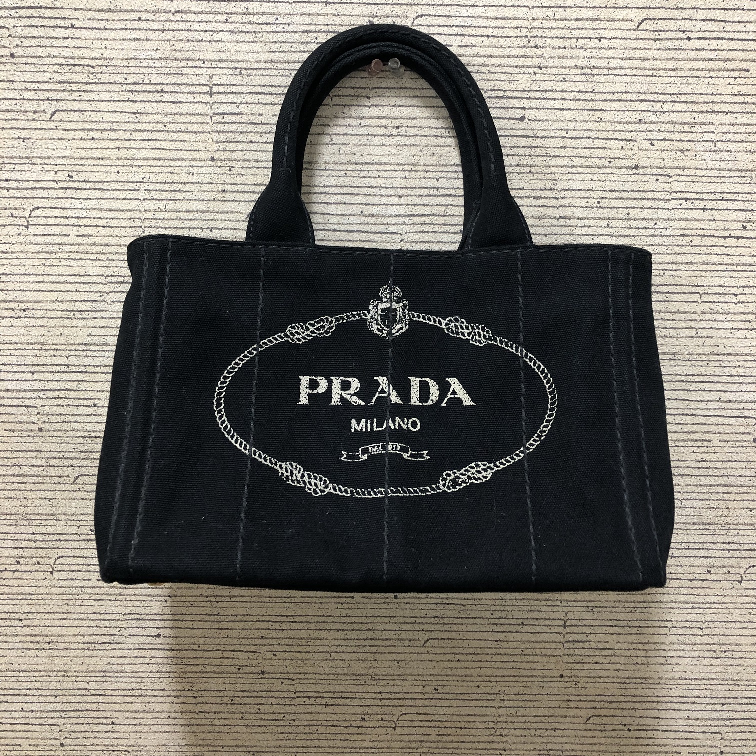 PRADA ミニカナパ デニム2wayバッグ