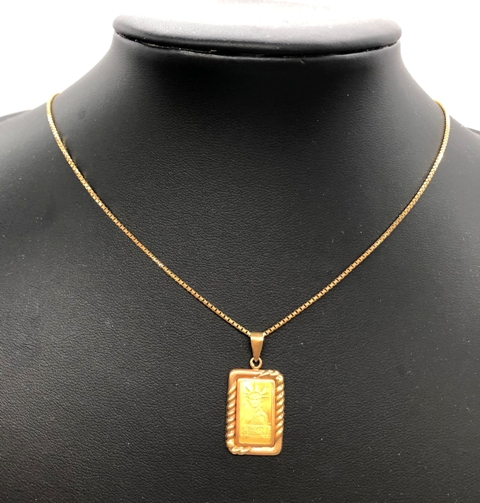 インゴッドトップ付K18ネックレス