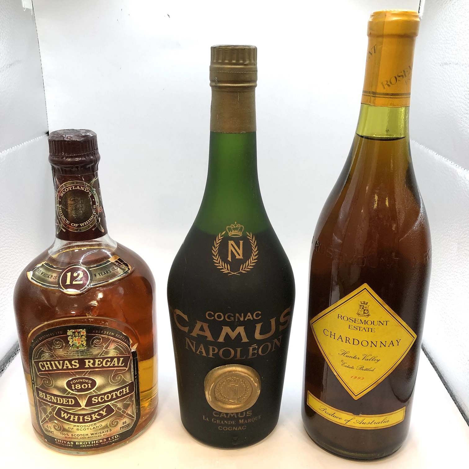 CHIVAS REGAL 12年など洋酒3本まとめて