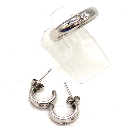 Pt900 リング＆ピアス