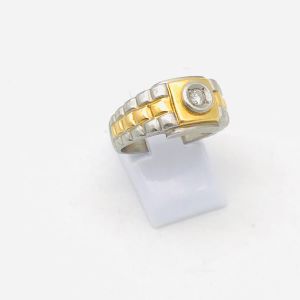 K18Pt900 ダイヤ付きリング