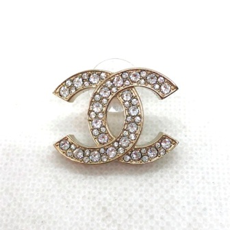 CHANEL ラインストーン ピアス