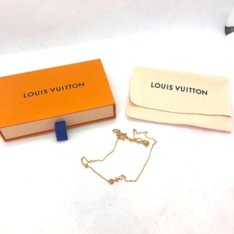 LOUIS VUITTON コリエ プティ ルイ ラインストーン M00368