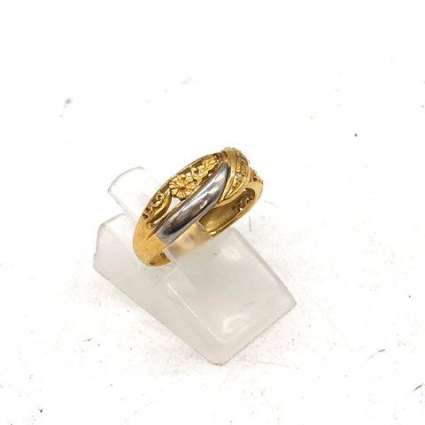 K18 Pt900 コンビリング