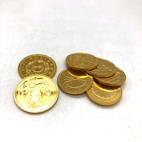 天皇陛下御在位60年10万円金貨他