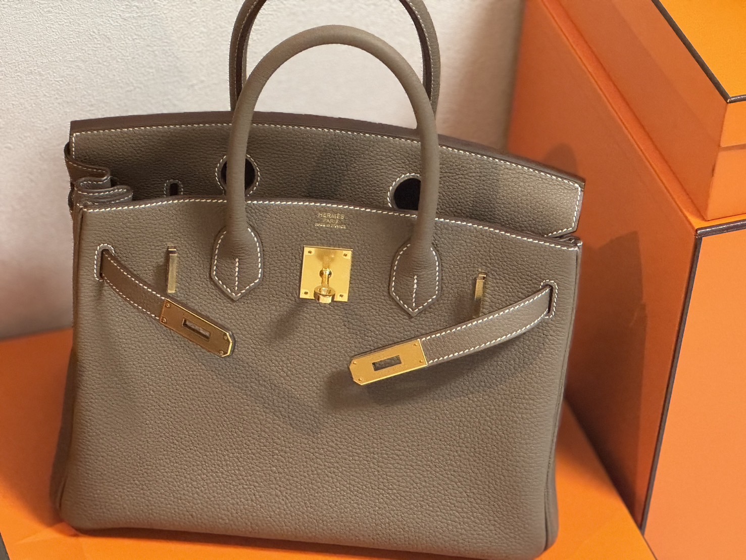 HERMÈS バーキン25 トゴ グリメイヤー ゴールド金具 買取実績 | 玉光堂