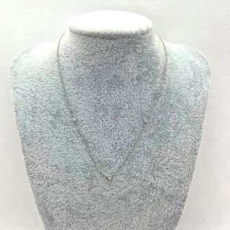 TIFFANY＆Co. Pt950 プラチナ バイザヤード ダイヤモンド 3P