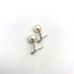 K18WG ピアス
