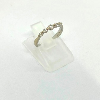 K18WG メレダイヤモンド付 リング