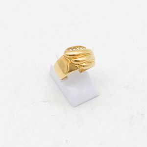 K18 メレダイヤ付きリング