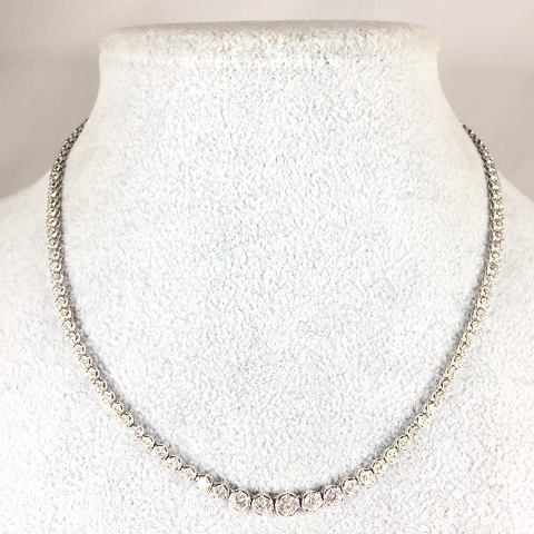 Pt900 ダイヤモンドネックレス