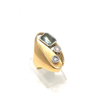 K18 メレダイヤ及び色石付リンク
