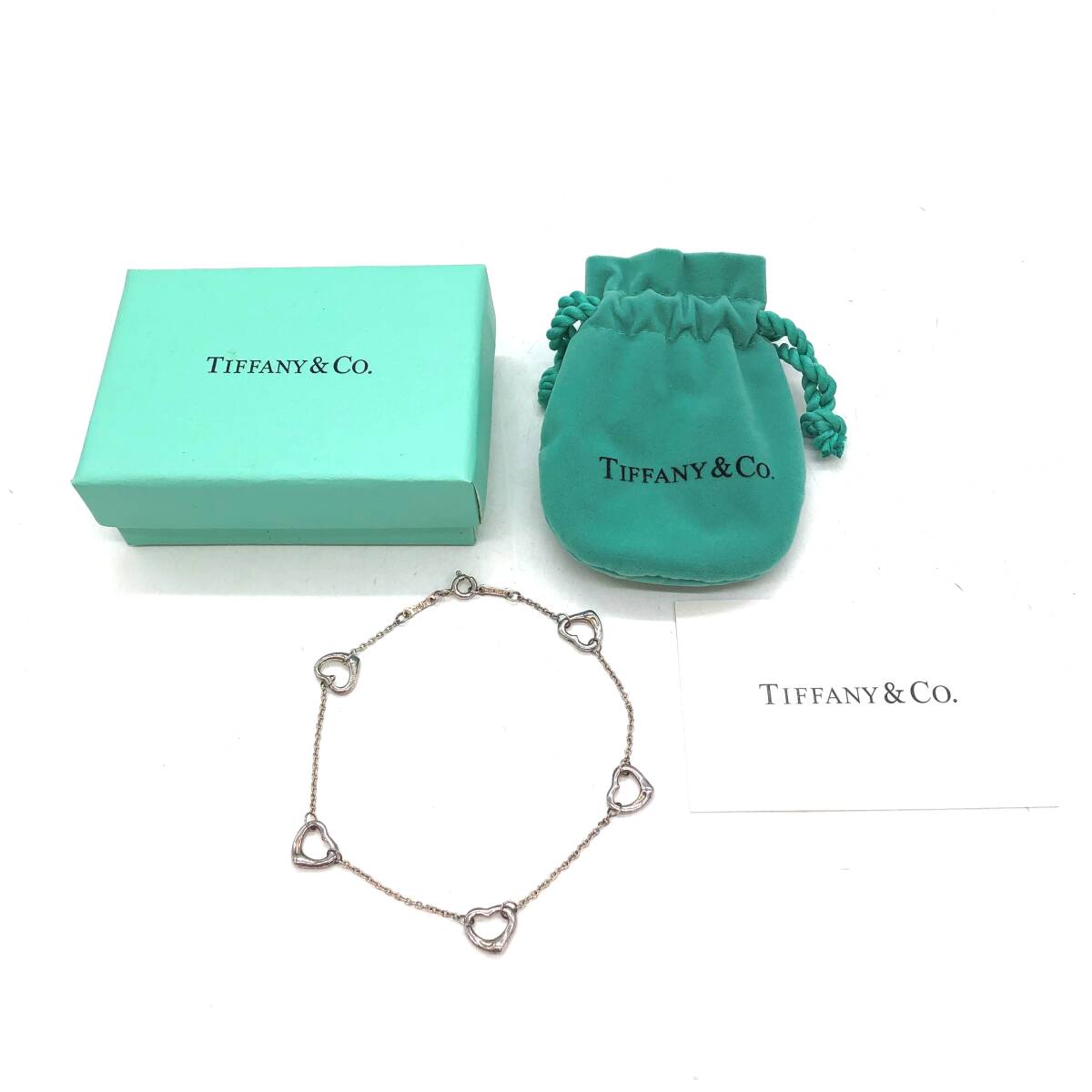 TIFFANY＆Co. オープンハート 5P ブレスレット SV925 買取実績 | 玉光堂